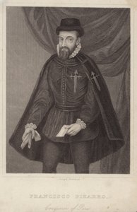 Portrett av Francisco Pizarro av English School