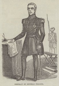 Portrett av General Pollock (gravering) av English School