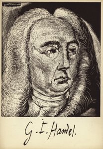 Portrett av George Friedrich Handel av English School