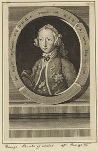 Portrett av George, Prince of Wales av English School