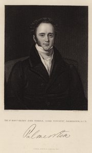 Portrett av Henry John Temple av English School