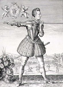 Portrett av Henry, Prince of Wales (1594-1612) gravert av Simon de Passe (1595-1647) 1612 (gravering) av English School