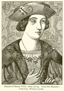 Portrett av Henry VIII, da han var ung av English School