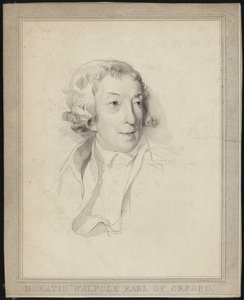 Portrett av Horace Walpole av English School