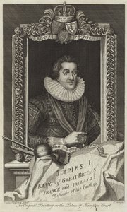Portrett av James I av Storbritannia og Irland av English School