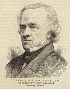 Portrett av John Aitken Carlyle, bror til Thomas Carlyle av English School