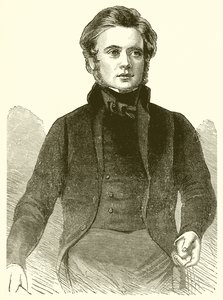 Portrett av John Bright i 1843 av English School