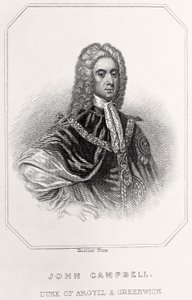 Portrett av John Campbell, hertug av Argyll og Greenwich, 1835 av English School