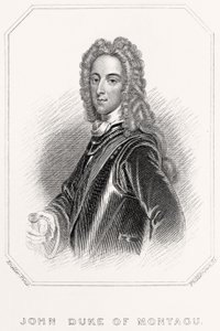 Portrett av John Duke of Montagu, 1835 av English School