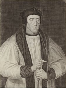 Portrett av John Foxe av English School