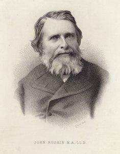 Portrett av John Ruskin av English School