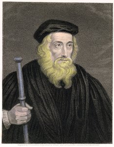 Portrett av John Wycliffe (ca. 1330-84) gravert av James Posselwhite (1798-1884) etter et trykk av G. White, pub. av William Mackenzie