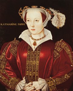 Portrett av Katherine Parr, ca. 1545 (olje på panel) av English School