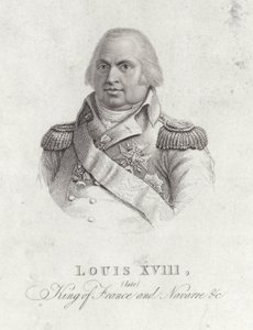 Portrett av kong Ludvig XVIII av English School