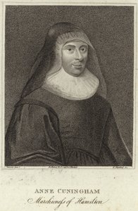 Portrett av Lady Ann Cunningham, marsjoninne av Hamilton av English School