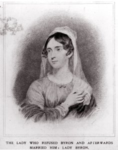 Portrett av Lady Byron (1792-1863) av English School