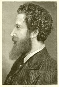 Portrett av Lord Lytton av English School