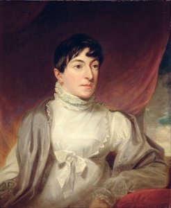 Portrett av Mary Oliver Gascoigne, ca. 1815 (olje på lerret) av English School