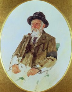 Portrett av Melchior Anderegg (wc på papir)