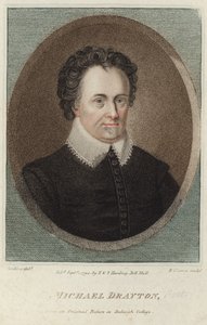 Portrett av Michael Drayton (fargegravering) av English School