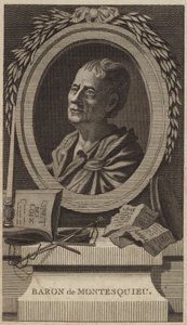 Portrett av Montesquieu av English School