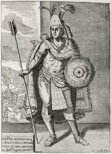 Portrett av Montezuma II (1466-1520) fra 