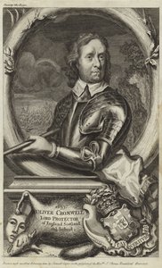 Portrett av Oliver Cromwell av English School