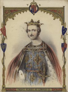 Portrett av prins Albert som kong Edward III