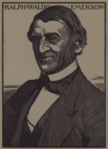 Porträt von Ralph Waldo Emerson von English School