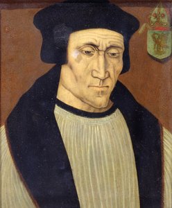 Portrett av Richard Foxe eller Fox (ca. 1448-1528) biskop av Winchester, Lord Privy Seal til Henry VII og Henry VIII og grunnlegger av Corpus Christi College, Oxford