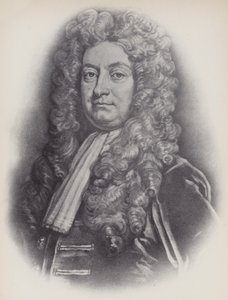 Portrett av Sir Hans Sloane, etter maleriet av Kneller (litho) av English School