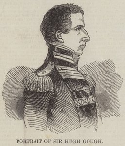 Portrett av Sir Hugh Gough (gravering) av English School