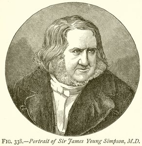 Portrett av Sir James Young Simpson, M.D. av English School