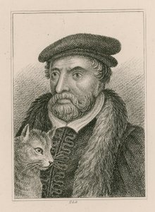 Portrett av Sir Richard Whittington og katt, ellers Dick Whittington, Lord Mayor of London av English School