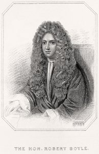 Portrett av den ærede Robert Boyle, 1835 av English School
