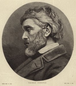 Portrett av Thomas Carlyle av English School