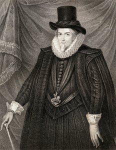 Portrett av Thomas Cecil, 1. jarl av Exeter, fra Lodges British Portraits, 1823