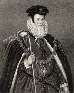 Portrett av William Cecil (1520-98) Lord Burghley, fra 