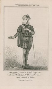 Portrett av William Henry West Betty som Hamlet av English School