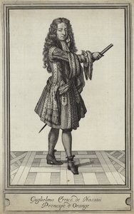 Portrett av William III av England av English School