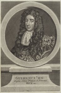 Portrett av William III av England av English School