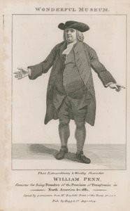 Portrett av William Penn av English School