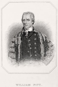 Portrett av William Pitt, 1835 av English School