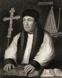 Portrett av William Warham (1450-1532), fra Lodges British Portraits, 1823