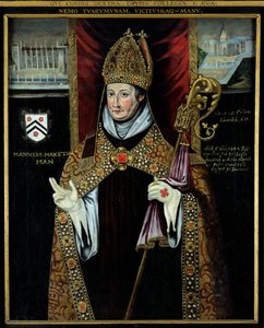 Portrett av William av Wykeham (1325-1404) av English School