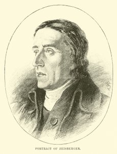 Portrett av Zeisberger av English School