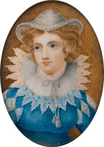 Portrait of a Lady Saaid to be Mary Queen of Scots, ca. 1800-99 (olje på lerret) av English School