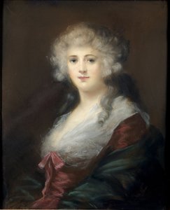 Portrett av en dame, antatt å være Georgiana Spencer (1757-1806) hertuginne av Devonshire