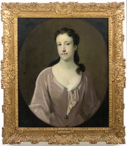 Portrett av en dame. tradisjonelt identifisert som fru Dorothy Smith, født Barret-Lennard av English School