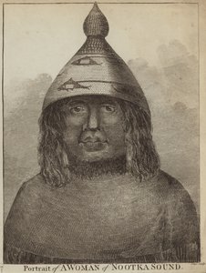 Portrett av en kvinne av Nootka Sound av English School